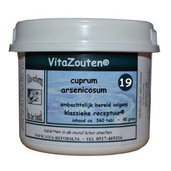 Vitazouten Cuprum arsenicosum VitaZout n.º 19 360 comprimidos