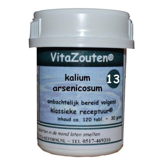 Sole Mineralne VitaZout nr 13 Kalium arsenicosum 120 tabletek