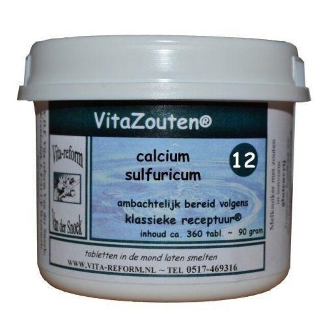 Vita-Salze Calcium sulfuricum VitaZout Nr. 12 360 Tabletten