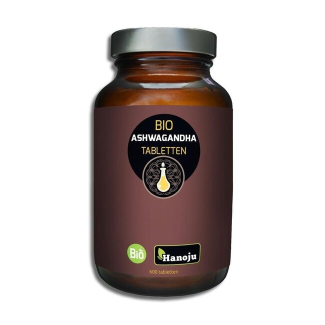 Hanoju Ashwagandha organic 500mg 600 Tabletten