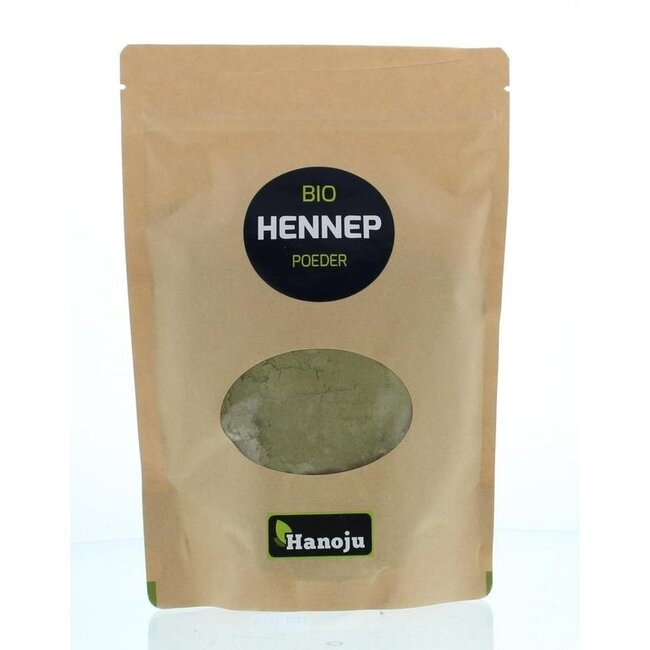 Hanoju Bio proszek konopny w torebce papierowej 250 gramów