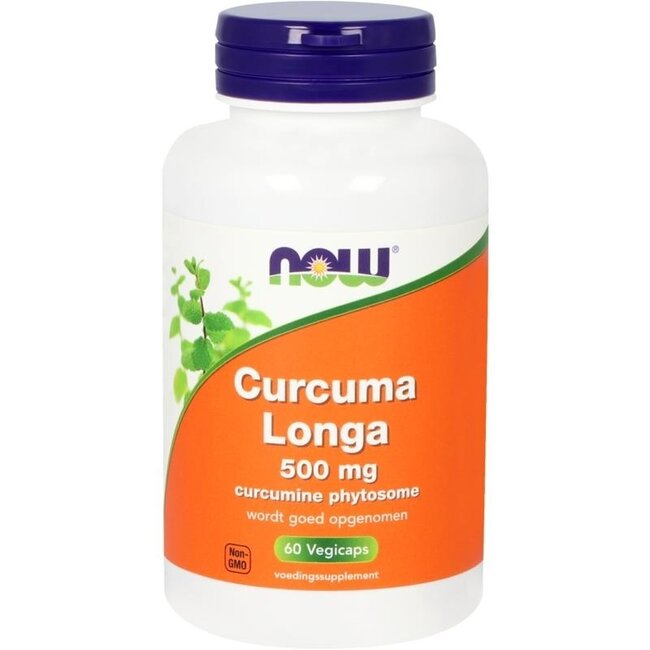 NOW Curcuma longa 500mg (phytosome de curcumine) 60 capsules végétariennes