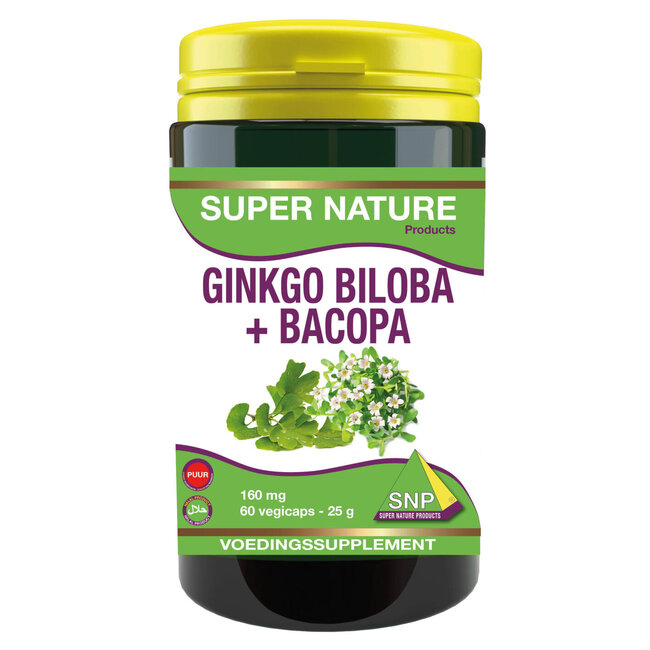 SNP Ginkgo biloba with bacopa 60 Vegetarian capsules