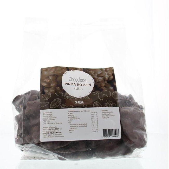 MijnNatuurwinkel Rochers de cacahuètes pur faits maison 750 Grammes