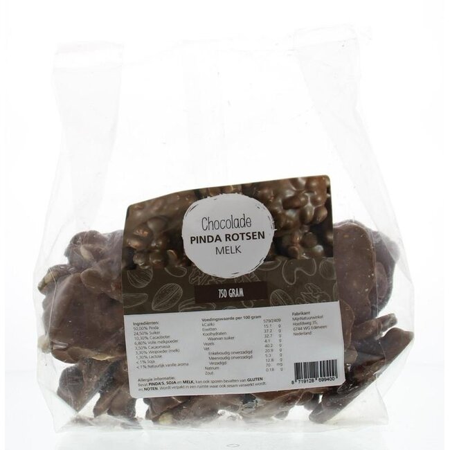 MijnNatuurwinkel Homemade Milk Chocolate Peanut Clusters 750g