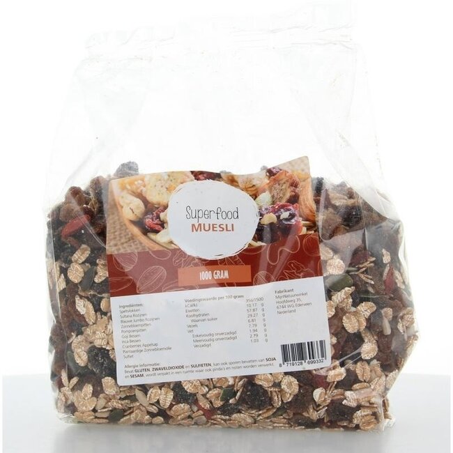 Muesli Superfood MijnNatuurwinkel 1 Kilogramme