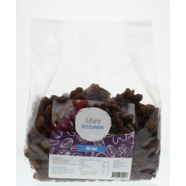 MijnNatuurwinkel Sultana Raisins 1kg