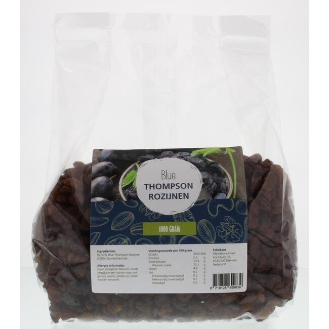 MijnNatuurwinkel Blaue Thompson Rosinen 1 Kilogramm