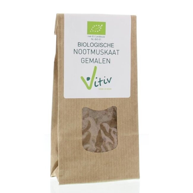 Nootmuskaat gemalen bio 40 Gram