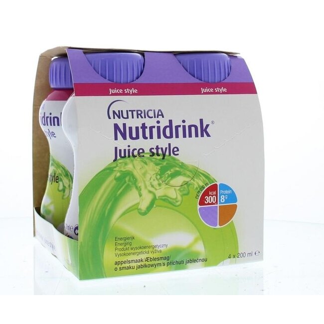 Nutridrink Juice Style Apple 4 Pack