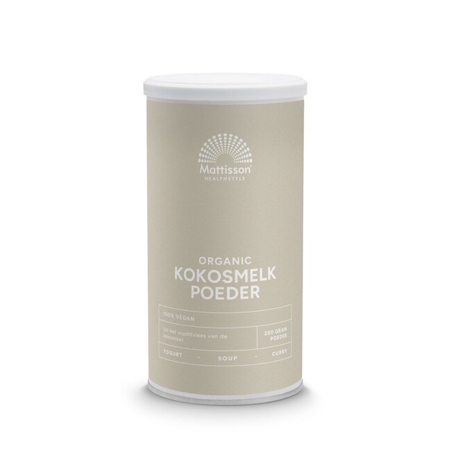 Kokosmelk poeder bio 200 Gram