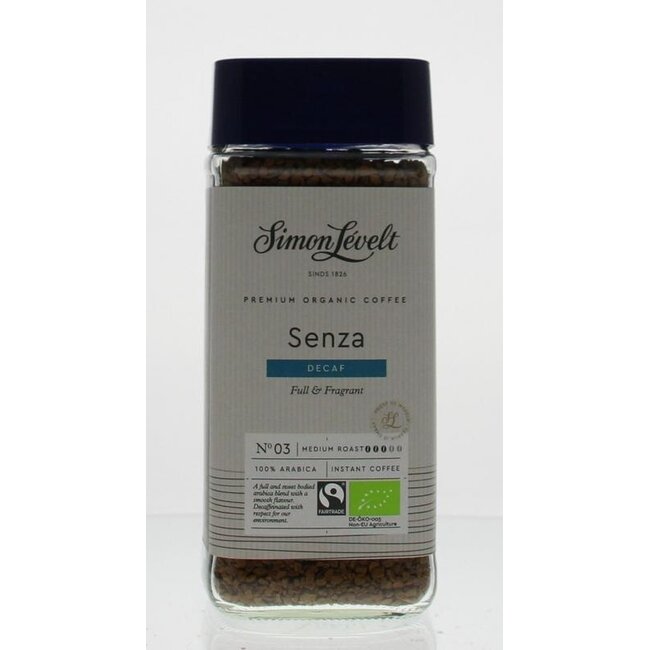 Simon Levelt Kawa instant organiczna bezkofeinowa bio 100 gram