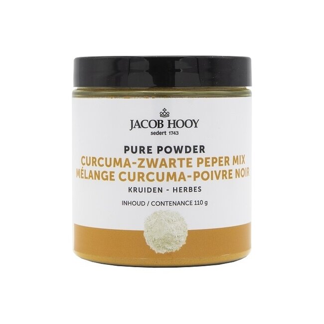 Jacob Hooy Pure Powder Turmeric & Black Pepper Mix 110g