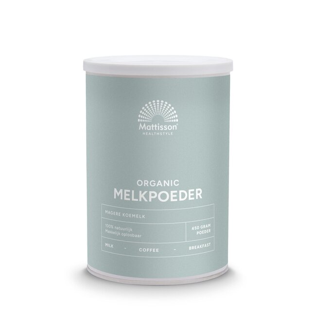 Mattisson Leche desnatada en polvo bio 450 gramos