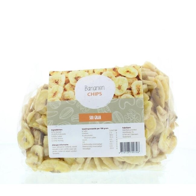 Chips di Banana MijnNatuurwinkel 500 Grammi