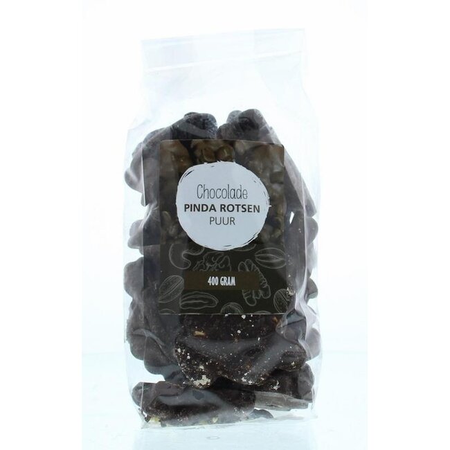Rocas de cacahuete con chocolate negro artesanales MijnNatuurwinkel 400 g