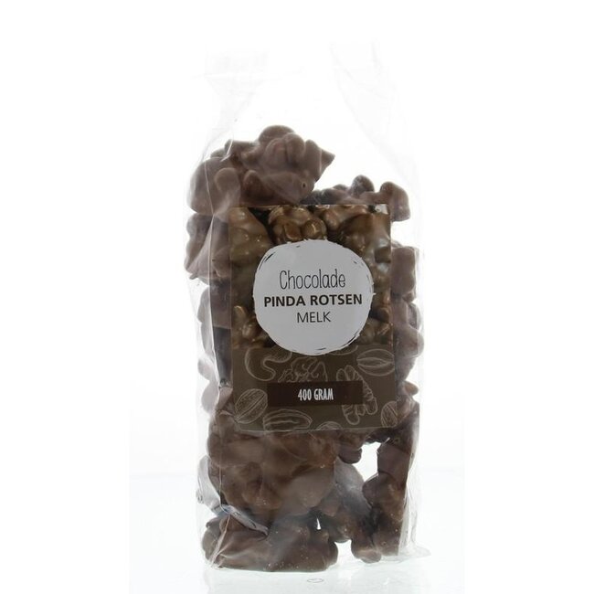 MijnNatuurwinkel Orzeszki ziemne w czekoladzie mlecznej (domowej roboty) 400 Gram