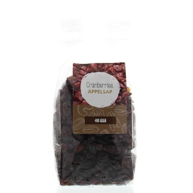 MijnNatuurwinkel Arándanos rojos endulzados con zumo de manzana concentrado 400 gramos
