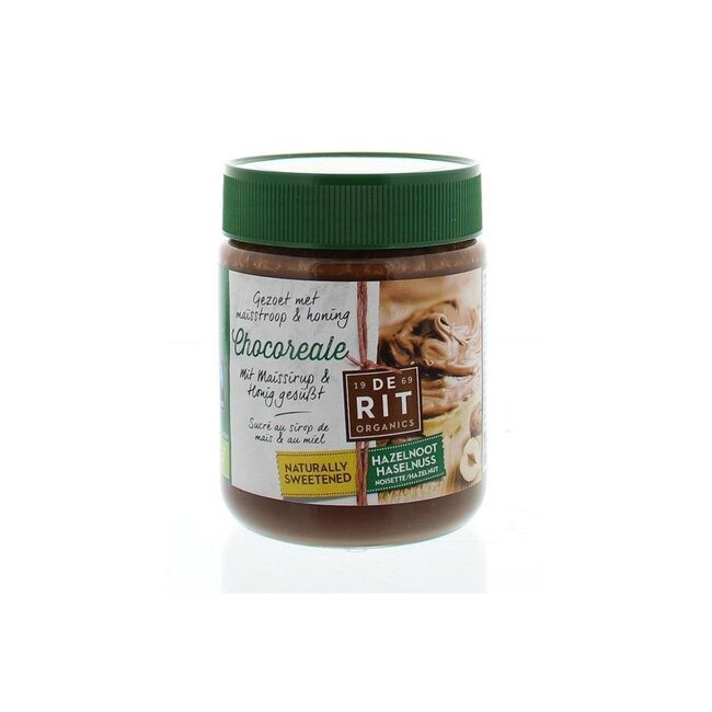 De Rit Chocoreale crema de avellanas con edulcorante natural bio 270 g