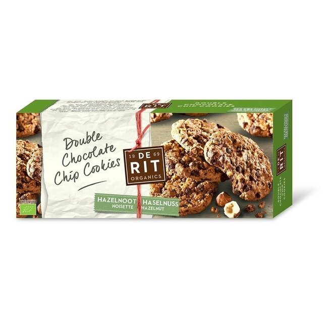 De Rit Galletas Double Choco con Avellanas Bio 175 g