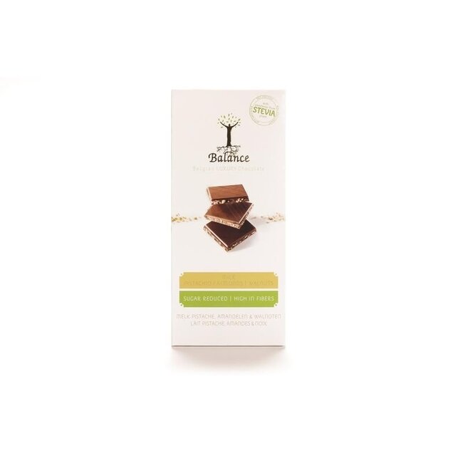 Choco stevia tablet melk pistache 85 Gram