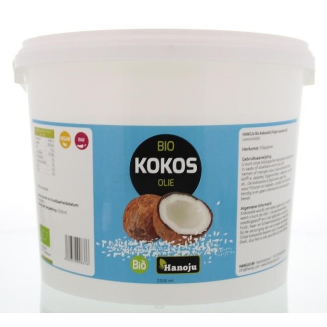 Hanoju Huile de coco vierge bio 2500 ml