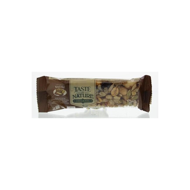 Barrita de cereales con nueces de Brasil bio 40 gramos