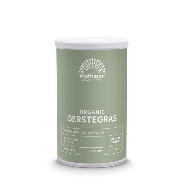Mattisson Erba d'Orzo biologica Europa 125 Grammi