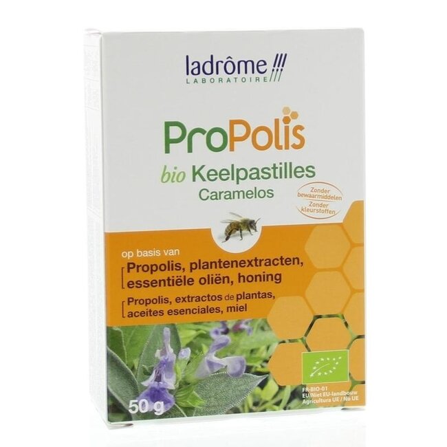 Ladrome Propolis keelpastille bio 50 Gram