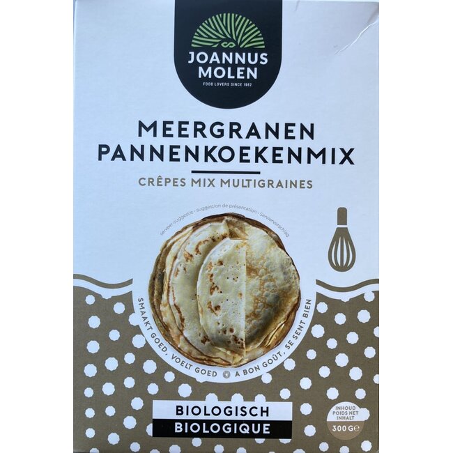 Joannusmolen Mieszanka na naleśniki wieloziarniste bio 300 gramów