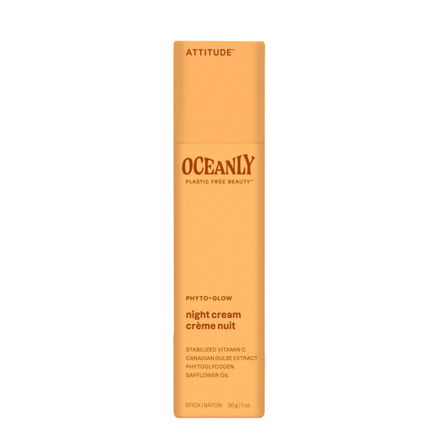 Attitude Oceanly Phyto-Glow crema de noche en barra 30 gramos