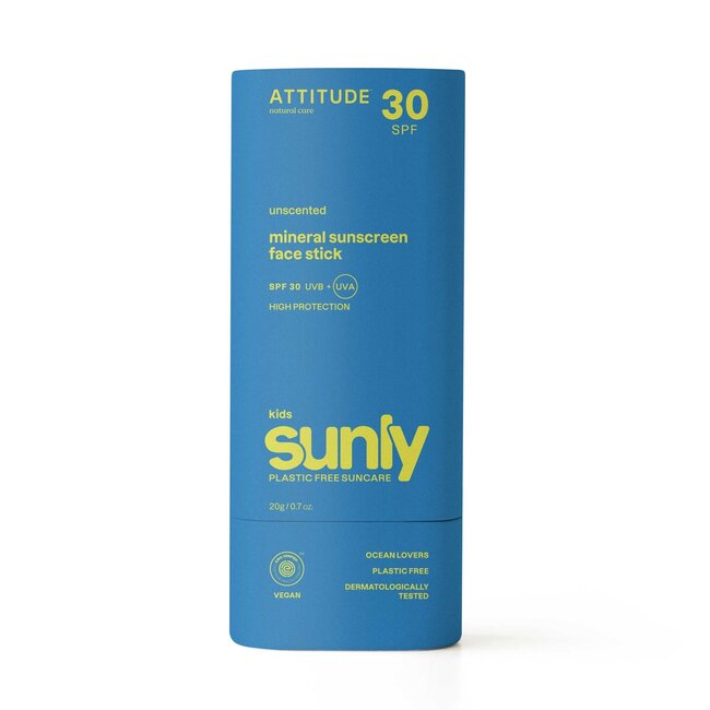 Stick Solare Minerale Viso Attitude Sunly Bambini SPF30 20 Grammi