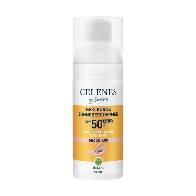 Celenes Herbal suchy dotyk koloryzujący lekki fluid SPF50+ 50 mililitrów