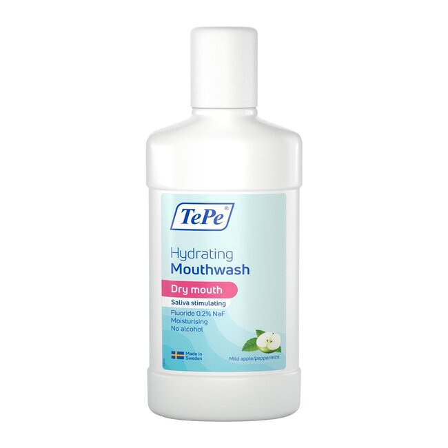 TePe Bain de bouche hydratant pomme douce/menthe poivrée 500 ml