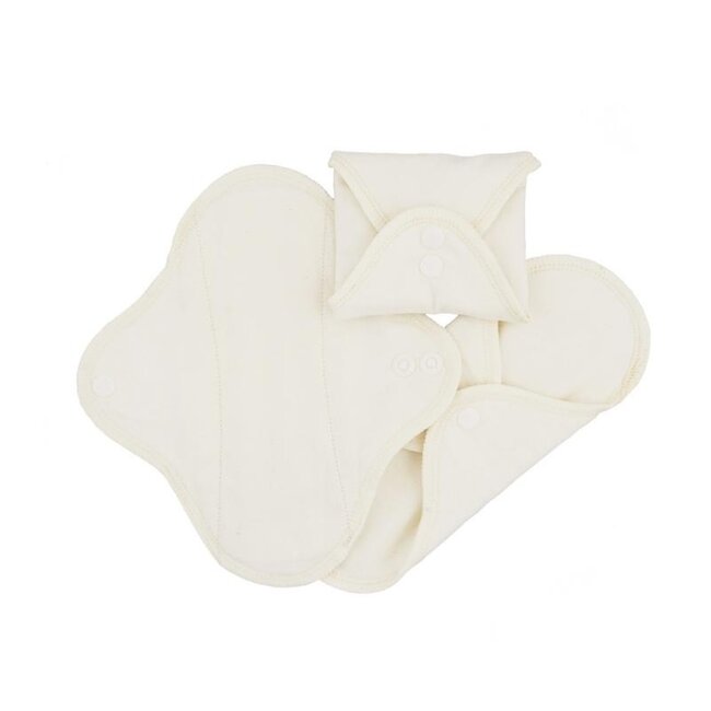 Imsevimse Wkładki higieniczne wielorazowe, naturalne, 3 sztuki