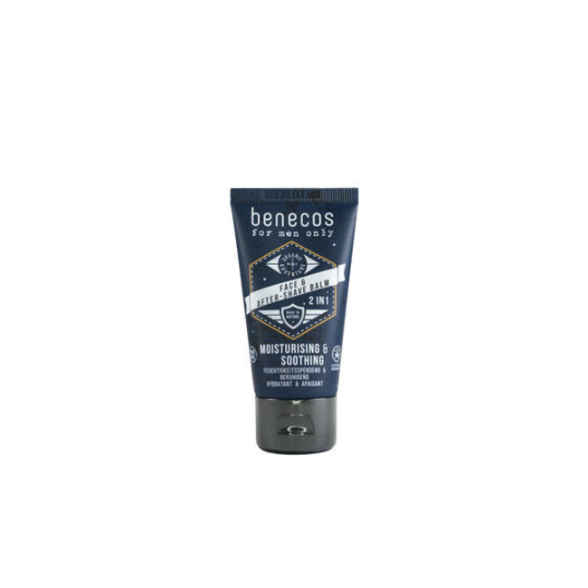 Benecos natural beauty Bio balsam do twarzy i po goleniu 2w1 dla mężczyzn 50 mililitrów