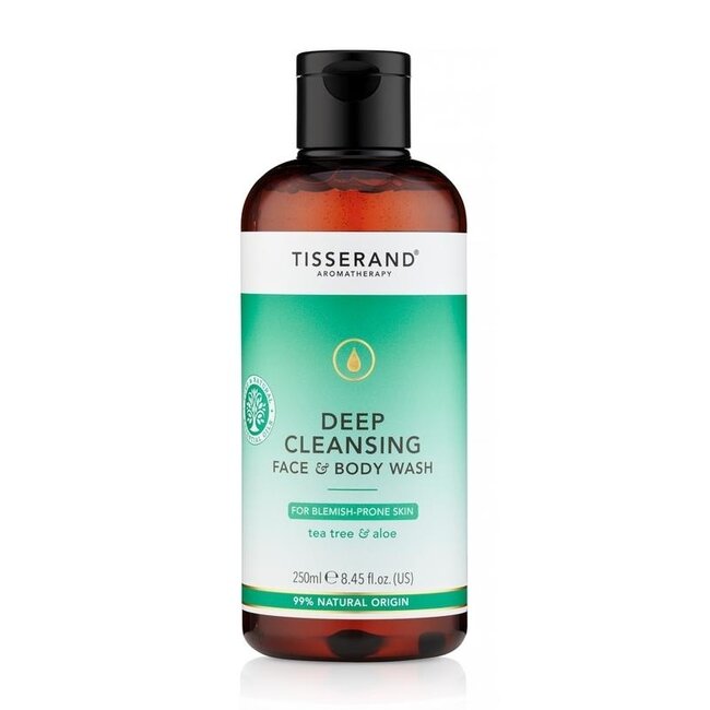 Tisserand Nettoyant visage et corps tea tree et aloès nettoyage profond 250 ml