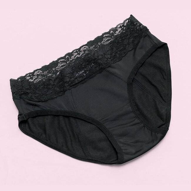 Cheeky Wipes Period underwear feeling pretty black size 18-20 1 Piece