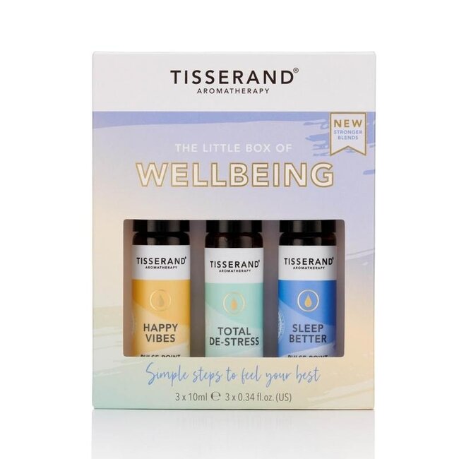 Tisserand Małe pudełko dobrego samopoczucia (Little Box of Wellbeing) 3 x 10 ml 30 mililitrów