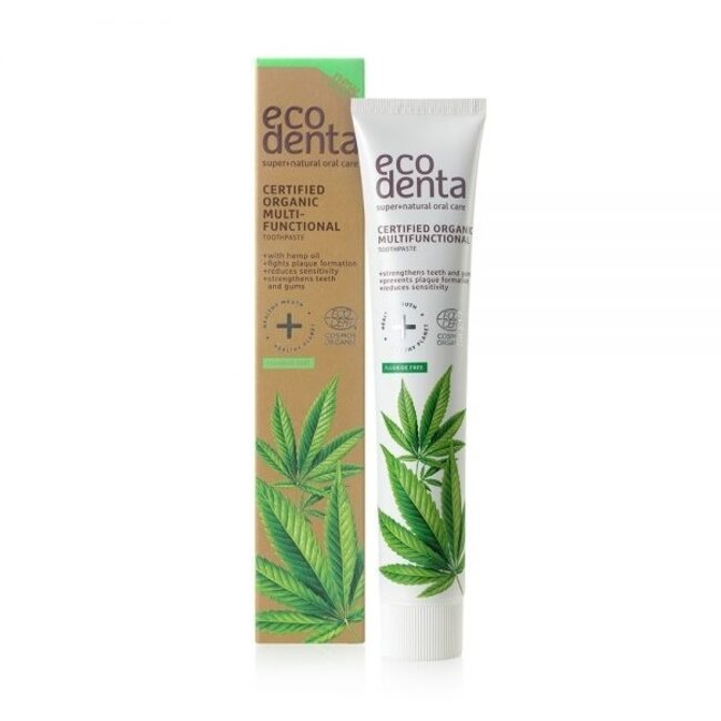 Ecodenta Pasta de dientes con aceite de cáñamo orgánico 75 ml
