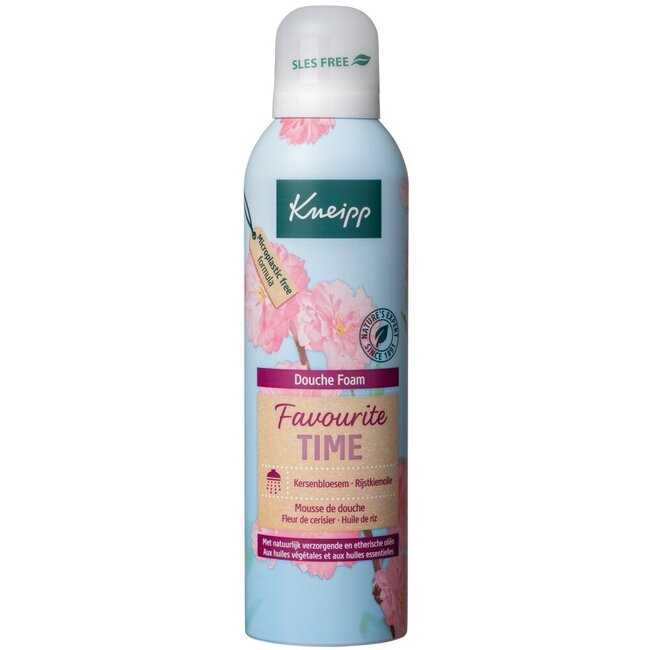 Kneipp Mousse de douche Favourite Time fleur de cerisier germe de riz 200 Millilitres