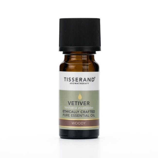 Olio Essenziale di Vetiver Tisserand (Vetiveria zizanoides) 9 Millilitri