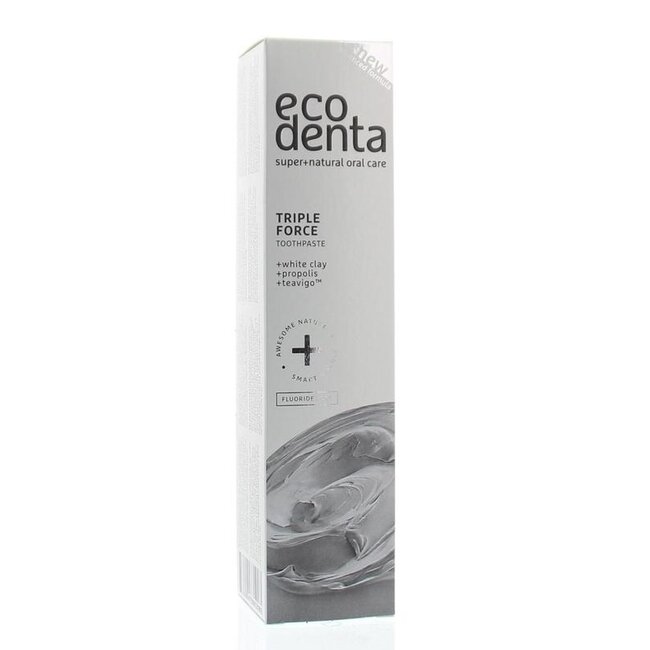 Tandpasta extra triple effect witte klei 100 Milliliter