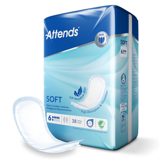 Assorbenti Attends Soft 6, 38 Pezzi