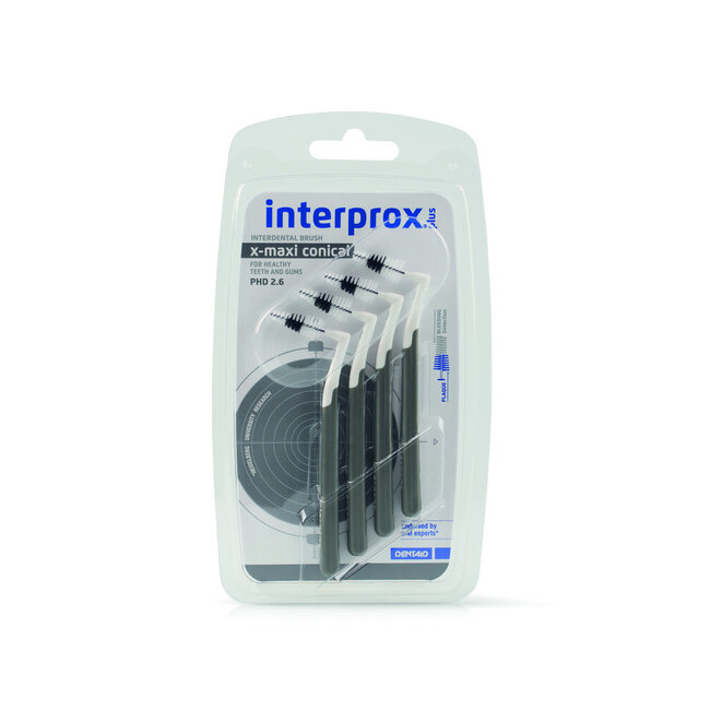 Szczoteczki międzyzębowe Interprox X maxi szare 2.6, 4 sztuki