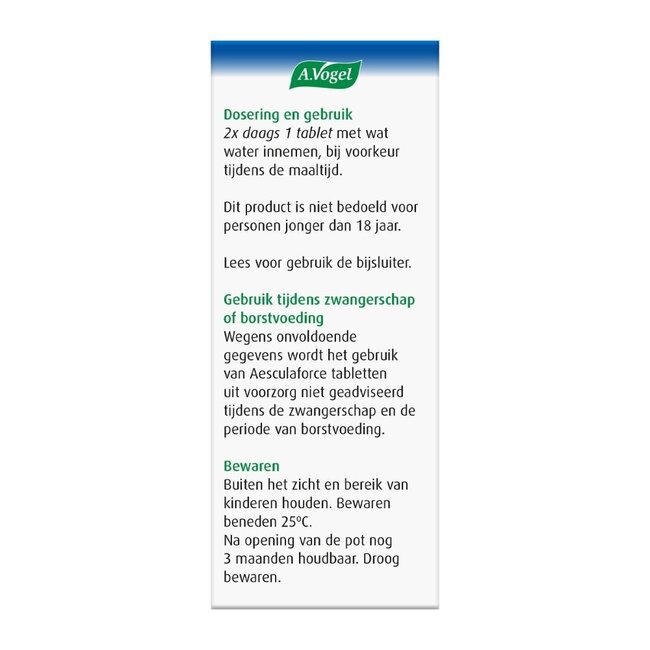 Aesculaforce 30 comprimidos