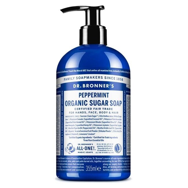 Dr. Bronner's Savon au Shikakai Menthe Poivrée 355 ml