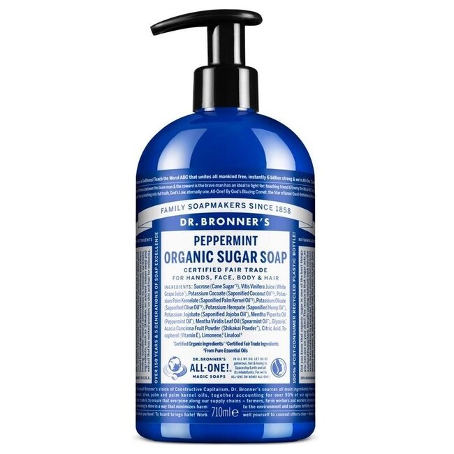 Mydło Shikakai Dr. Bronner's Mięta Pieprzowa 710 Mililitrów