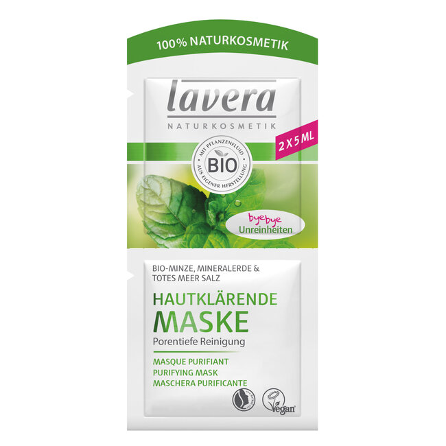 Lavera Purifying masker masque purifiant bio 10 Milliliter