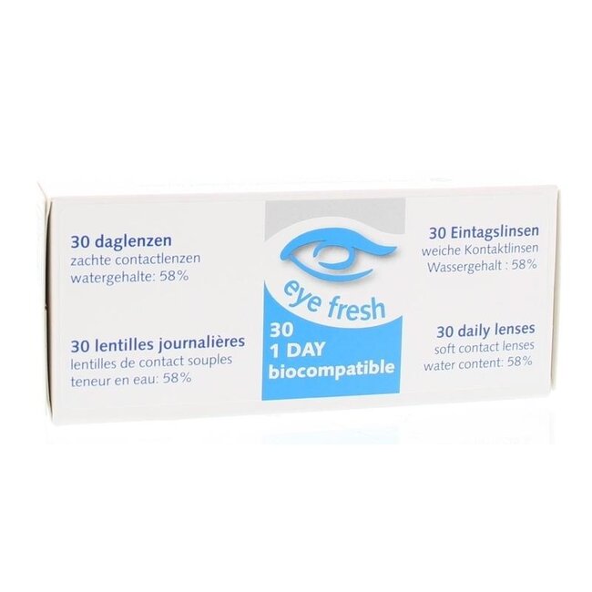 Soczewki jednodniowe Eyefresh -1.00, 30 sztuk